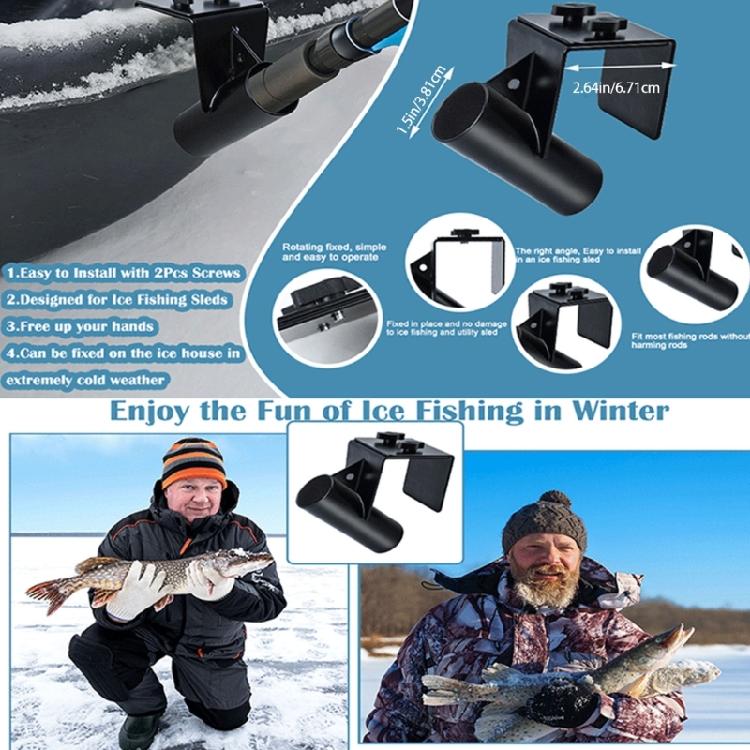 Adjustable Ice Fishing Rod Holder Adjustable Ice Houses Sled Boats Fishing Poles Storage Rack Outdoor Fishing Accessories