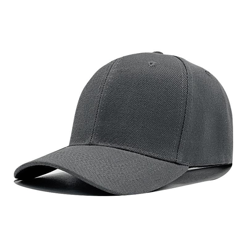 Solid color hardtop baseball cap acrylic hat hot selling versatile cap sun hat printing