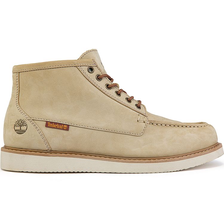 Timberland Comfortable Leather Mid Boots Men Boots Light-Earth A2CB5W