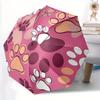 1pc Paw Prints Pet Lover Automatic Open/close, All-Season Portable Folding Umbrella, Travel, Everyday, Formal Events - Compact Luxury Parasol, Outdoor