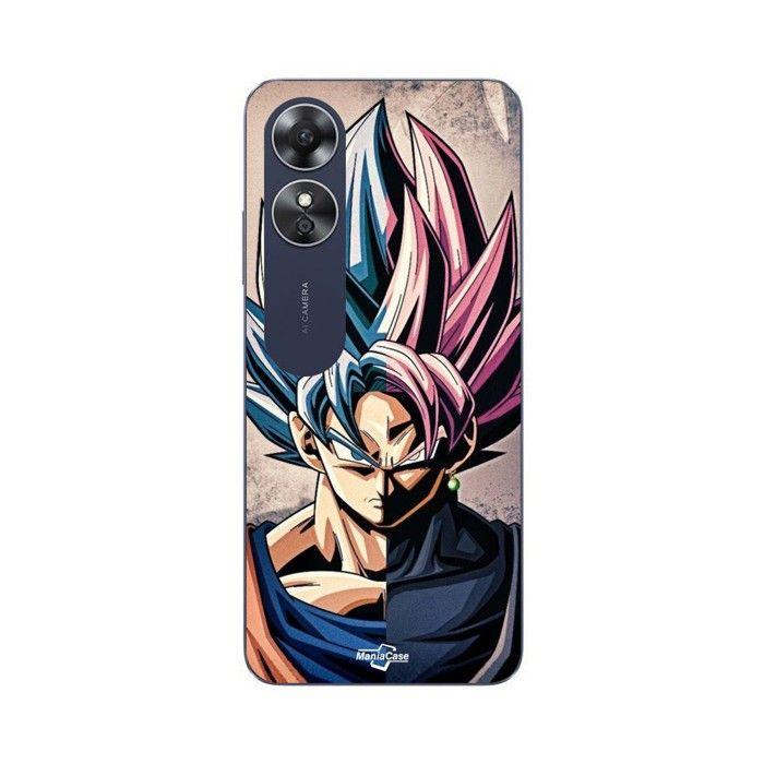 Phone Case - MANIACASE - Oppo A17 - Dragon Ball Z - Goku SSJ - Black TPU Silicone