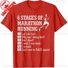 6 Stages of Marathon Running  Runner Gift TShirt Cotton Casual Fashion Loose Short Sleeve Sports Tshirt Harajuku Style Man Tees
