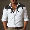 Shirt Men's Western Tribal Ethnic Style Multi-style Star Color High-definition Printing Soft and Comfortable Top Large Size
