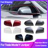 For Tesla Model Y Juniper -2026 Side Mirror Cover Rearview Mirror Cap Housing Door Wing Mirror Cover Protector Accessories
