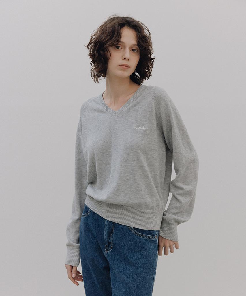 HUNCH Classical Soft V-Neck Knit (3Colors)