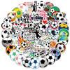 100 Stück Fußball-Aufkleber für Scrapbooking, Aufkleber für Wasserflaschen, Fußballteam-Geschenke für Kinder und Jugendliche, Weihnachtsgeschenke für Kinder
