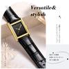 RORIOS Partneruhren, Beliebte Herren-Leichtgewicht-Quarz-Römisch-Analoge Quadratische Armbanduhr mit Lederarmband, Schlicht und Stilvoll, Perfekt für Freizeit,