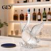 Spirits Display Container Goose Shaped Whiskey Decanter, 3D Animal Glass Bottle with Stopper, Eye-catching Beverage Decanter Novelty Wine Dispenser