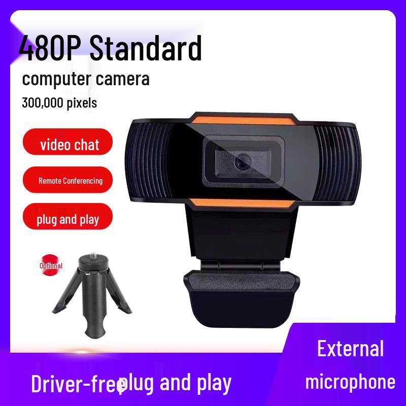 4K Ultra HD USB Webcam with Microphone for Online Classes and Live Streaming