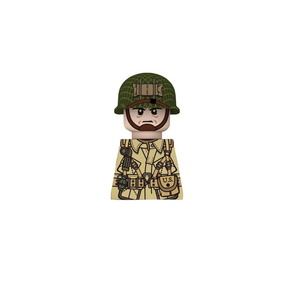 US Airborne 101ST Soldier Figures Building Blocks Officer Army Warrior Infantry Military Accessories Gun Weapon Bricks Toys GR03