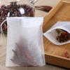 100pcs Disposable Drawstring Empty Tea Bags - Food Grade Non-Woven Fabric Paper Coffee Filters & Teaware for Loose Tea Brewing