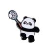 Zinc Alloy Panda Athlete Enamel Pins Trinket Jewelry Panda Skateboard Brooch Personality Ins Giant Panda Shape Badge Hat Badge
