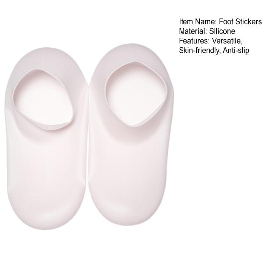 1 Pair Silicone Moisturizing Foot Stickers Repair Dry Cracked Feet Socks Anti-Slip Massage Care Tools