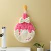 Coral Velvet Soft Hand Towels with Hanging Loops Microfiber Towel Kitchen Absorbent Dishcloths Wipe Bathroom Accessories 40x23cm