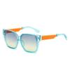 Nouvelles Lunettes de Soleil Carrées Dégradées Couleurs Bonbon Rétro pour Femmes Ins Haute Qualité Monture Couleur Contrastée Homme Tendance Uv400