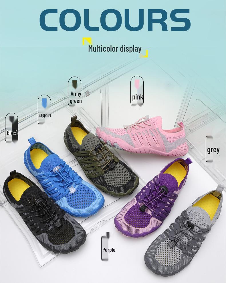 Unisex Quick-Dry Anti-Slip Trekking & Beach Barefoot Shoes for Outdoor Adventures