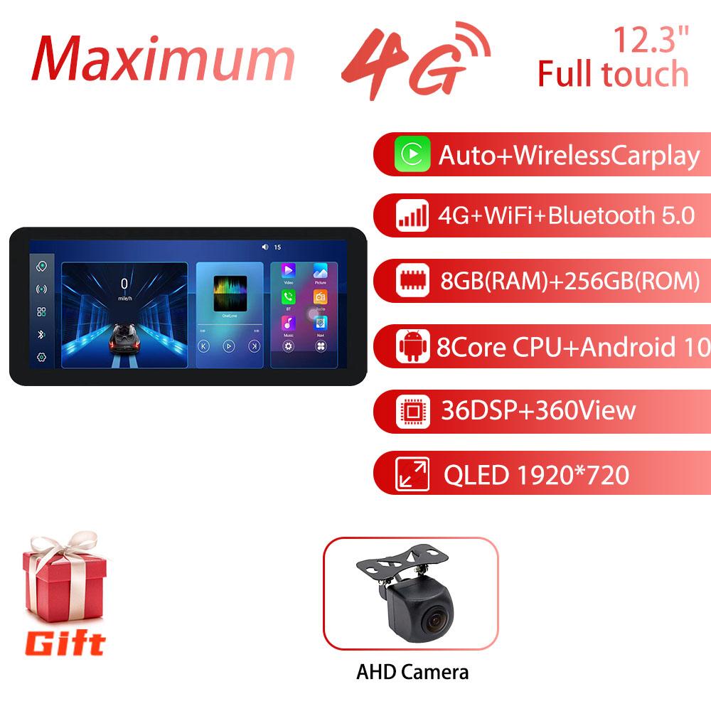12.3" inch 4G 2 Din Car Android Radio For Toyota Corolla 12 2019-2025 GPS Wireless CarPlay Auto Multimedia Stereo 36DSP DTS