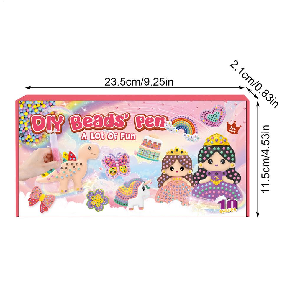 Bead Painting Kit for Kid Art Crafts & Cartoon Kit for Children's Painting Bright Colors Decorative Paintings for Decorating
