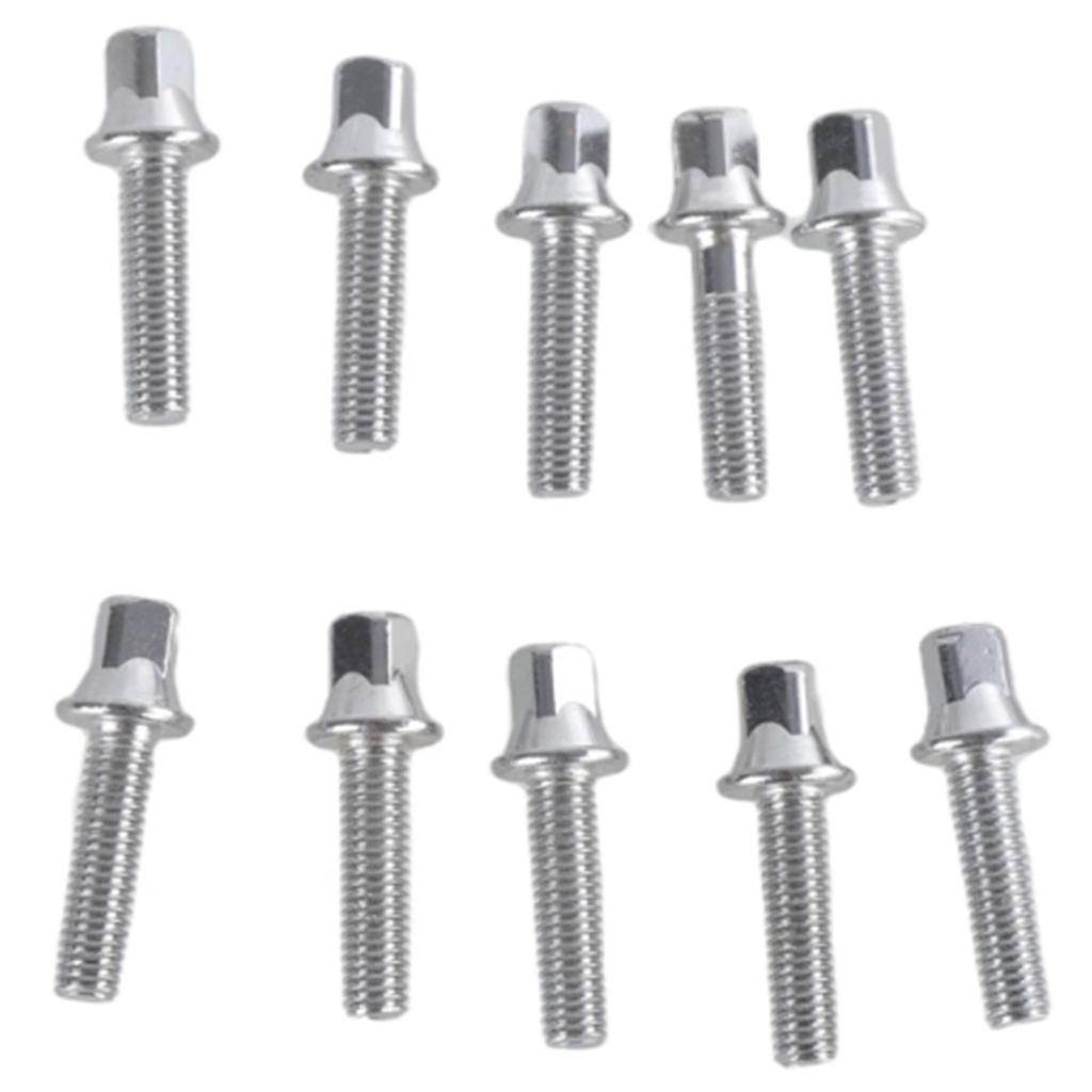 10PCS Drum Set Screws Metal Drum Screw Essential Metal Instrument Replacement Part for Percussion Musical Instruments
