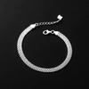 Woven Broadband Bracelet Women's Simple and Versatile Wide Chain Ins Cold Wind Jewelry
