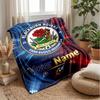 Blackburn Rovers Fußball Benutzerdefinierter Name Text Flanelldecke Fußball Logo Personalisierte Fleece-Wurfdecke Besonderes Geschenk für Sofa Schlafzimmer Zuhause