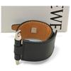 Auth Gate Leather Bracelet Black 11110242 Lo6916cd