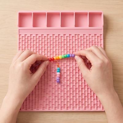 DIY Bead Bracelet Board Large Capacity Jewelry Design Board Colorful Bead Organizer Mat  Gifts