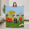 Cozy Blanket Picnic Czech Cartoon Krtek Mole Throw Blanket Fashion  Bedspread For Chair Sofa Bed