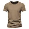 Cotton Tee Shirt Men Summer Clothing Short Sleeve O Neck Solid Sports T Shirts Men's Black White Tops