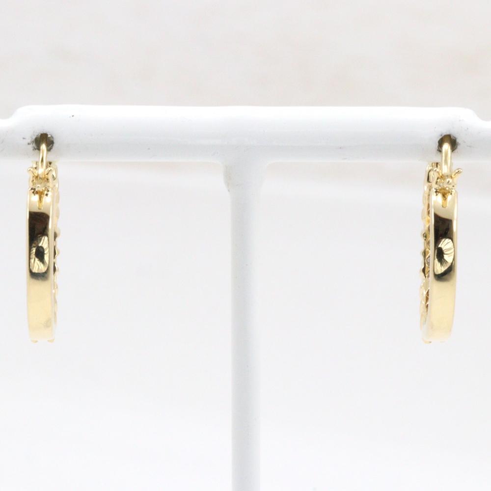 Half Eternity Piercing Loop 10P Diamond K18 Yellow Gold/diamond 5.2g Women Used