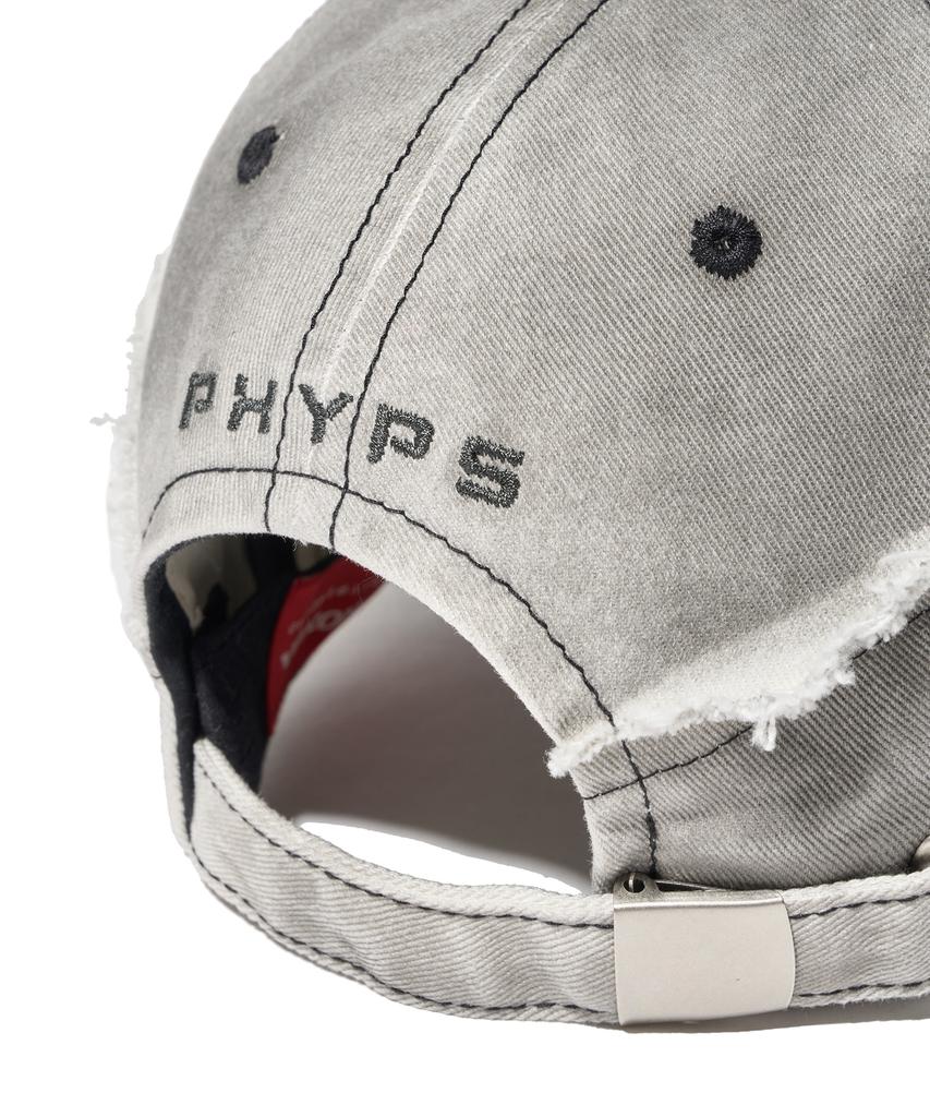 PHYPS MOTORCYCLE Vintage Cutoff Cap_Gray