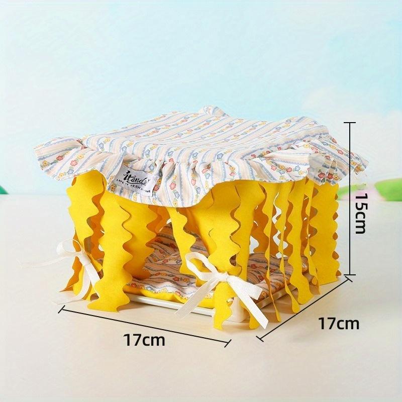 1 unidad Casa Túnel para Cobayas Casa Escondite para Hámsteres Borla Cuatro Estaciones Casa para Cobayas Adecuado para Regalos a Amigos y Familiares