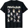 T-shirt Grafica Pinguini del Mondo Uomo Casual Cotone Manica Corta