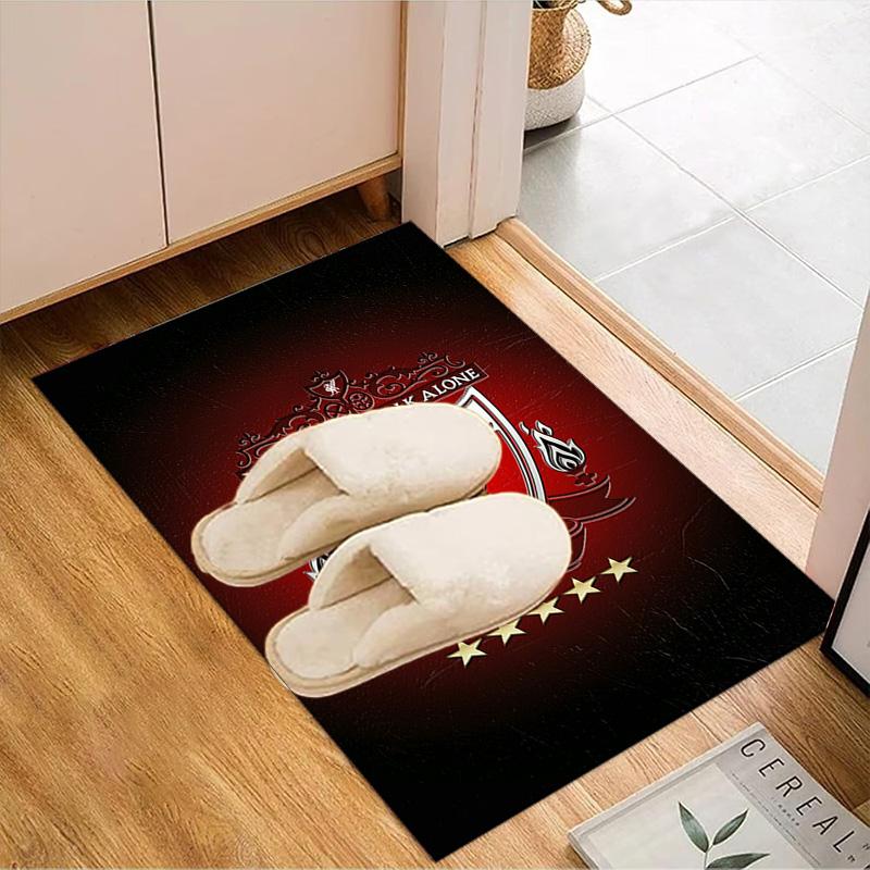 Liverpool Football Club Rug Game Carpet, Floor Mat for Bedroom Living Room Entryway Rug, Home Decor Idea Gift for Christmas Birthday
