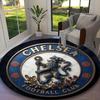 Chelsea FC Carpet, Non-slip Office Chair Rug, Digital Print Home Round Rug, Unique Festival Decorations