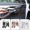 For BMW X2 F47 2018 Carbon Fiber ABS Interior Door Bowl Cover Trim For BMW X1 F48 2016- Car Accessories 4pcs