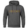 Men's Loose Casual Pullover Hoodie Street Fashion Printed Top