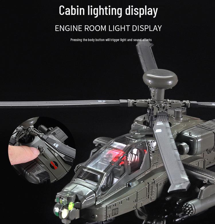 Apache Longbow Attack Helicopter Model Ornament