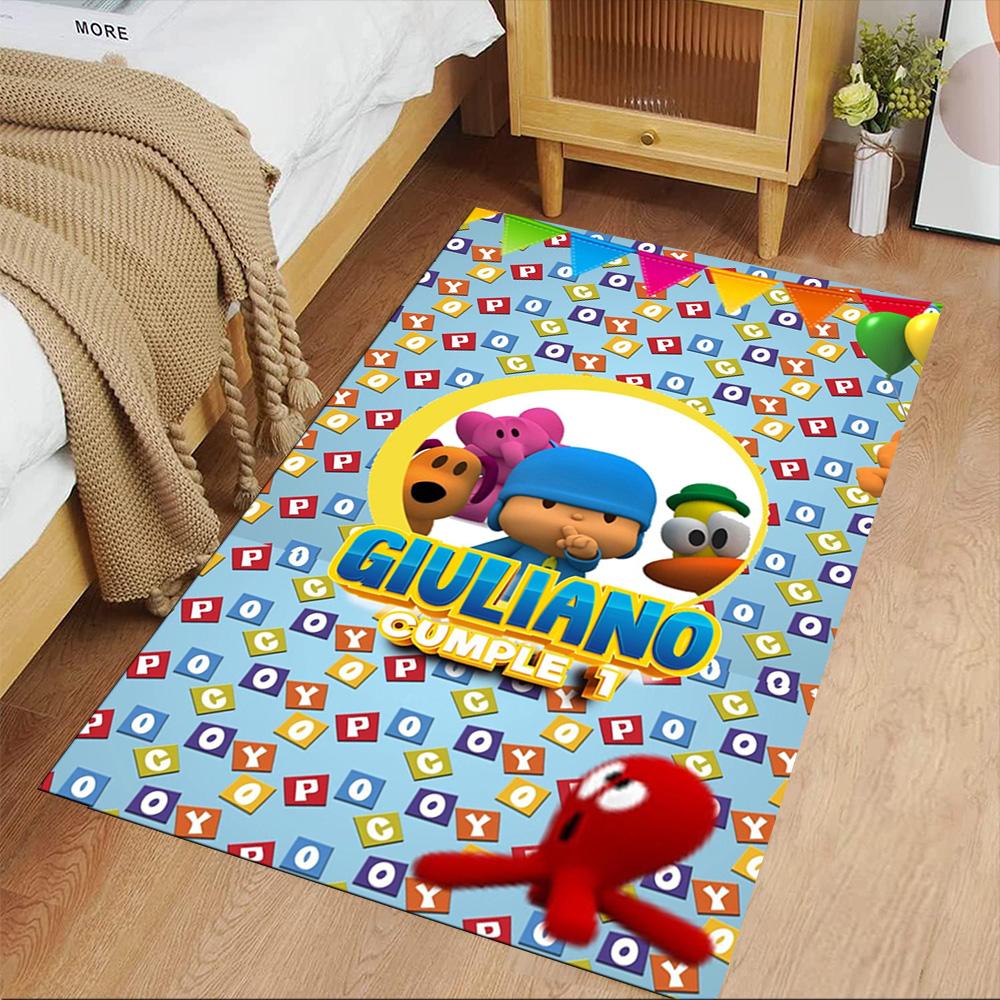 Pocoyo Teppich Geeignet für Wohnheime Wohnzimmer Spielzimmer Flur Rutschfester Teppich Büros Dekorieren Perfektes Geschenk für Freunde & Familie