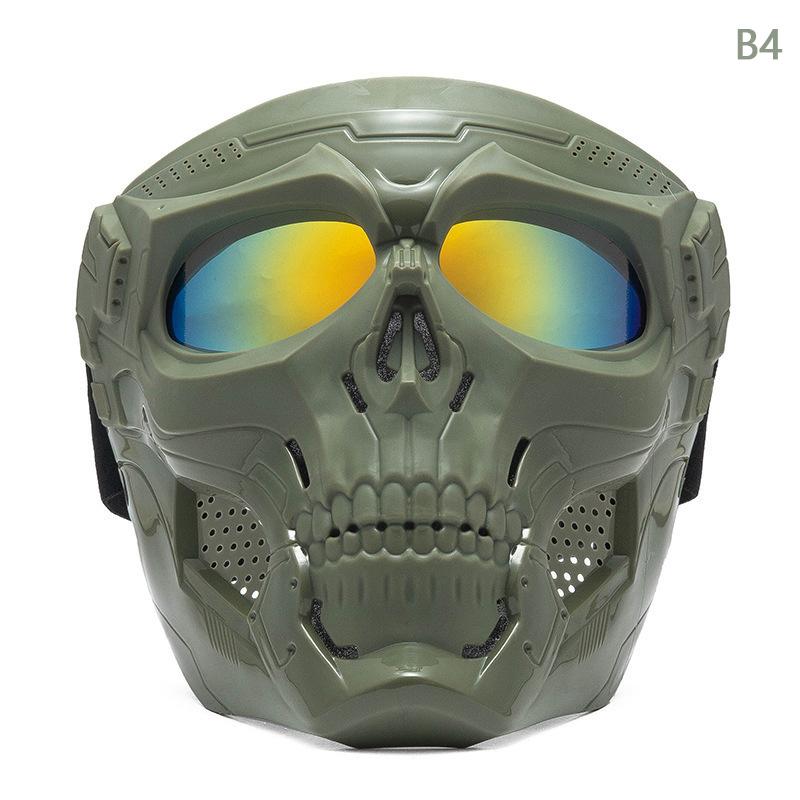 Motorradbrillenmaske, winddicht, Totenkopf, Motocross-Brille, Rennhelm, Anti-Ultraviolett, staubdicht, Fahrradschutzbrille