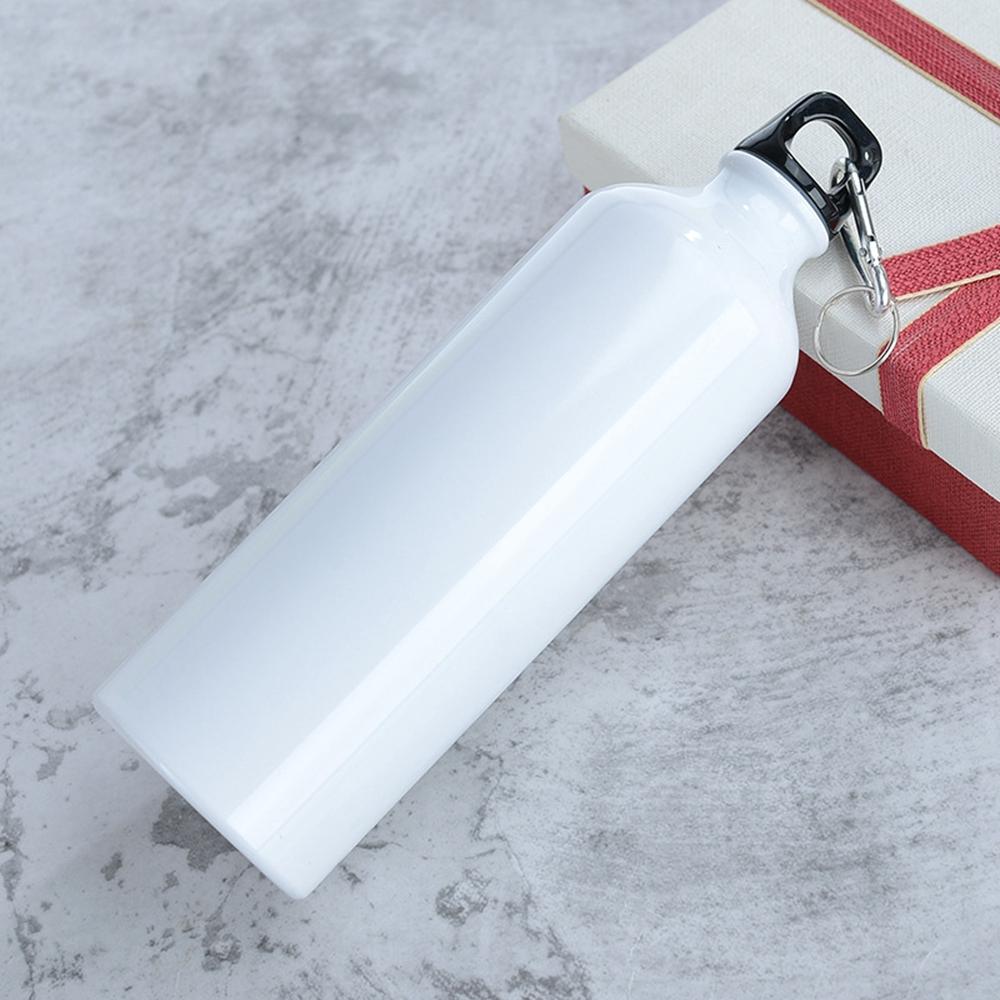 750ml Aluminum Water Bottle Mountain Bike Sports Water Bottle With With Climbing Buckle Riding Equipment Outdoor Drinkware