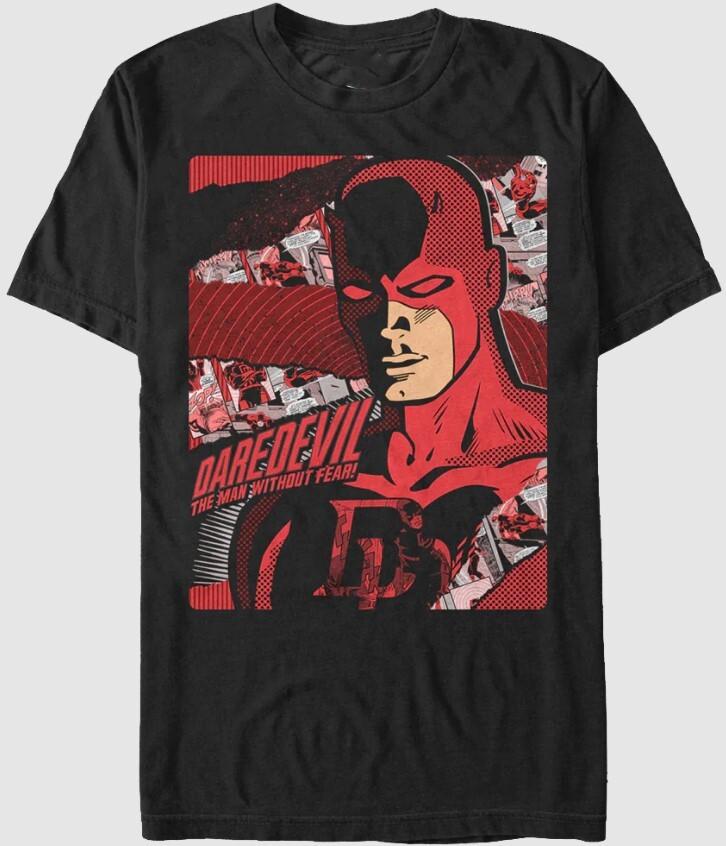 Vintage Komiksový Pozadí Daredevil Tričko Pro Fanoušky Dárek Pro Přátele Velikost S-4XL Unisex Tričko