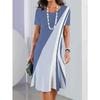 Women's Mini Dress T Shirt Summer Fashion Streetwear Modern Outdoor Daily Going Out Regular Fit Geometric Short Sleeve Clothing