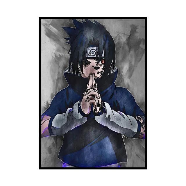 Naruto Anime Poster Sasuke Kakashi Characters Decorative Paintings Kids Room Wall Art Prints Modern Home Decor Birthday Present No Frame