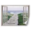 Wallpaper Window View Footbridge To the Beach
