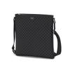 Black Logo Pattern Leather Crossbody Bag Dbba2f470bk