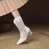 2024 Women Sandals Boots Spring/Autumn Shoes Cowboy Botas,Rhinestone Heel Pointed Toe Size 35-40