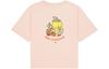 Drop Shoulder Sleeve T Shirt Women's Pink AWT41335-DVR