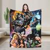Kiss American Blanket  Airplane Travel Flannel Bedding Throws For Couch Chair Sofa Bed Soft Design Quality Bedspread Gift Idea