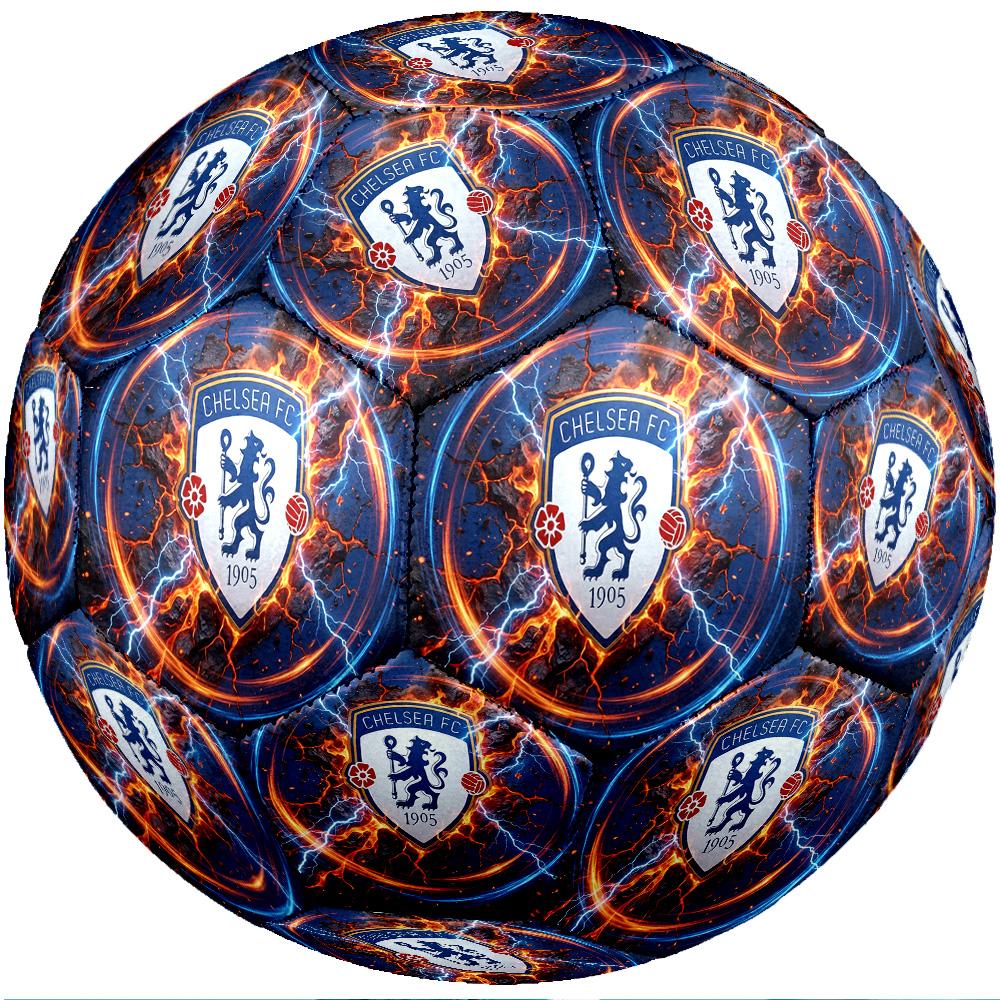 Balón de fútbol temático del Chelsea FC Talla 5 Balón de fútbol Tacto Suave Balón de fútbol Profesional para Entrenamiento para Deportes al Aire Libre